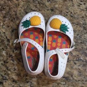 Mini Melissa Pineapple Sandals size 10